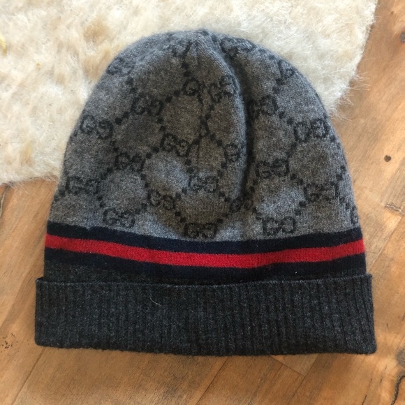 gucci monogram beanie